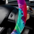 thumbnail image 5 of Tie Dye 14.5 Inch Printing PVC Leather Car Wheel Cover Auto Accessories, 5 of 6