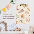 thumbnail image 4 of FORMRS Acrylic Clipboard with Low Profile Clip Standard A4 Letter Size, 12.5" x 9", Green Watercolor Seashells, 4 of 8