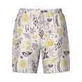 thumbnail image 4 of Lsque Mens Swim Trunks Lavender Flowers Pattern - Bathing Suit Compression Liner - Beach Swim Shorts Swimwear - (S-3XL) - Stretch Quick Dry -3X-Large, 4 of 9