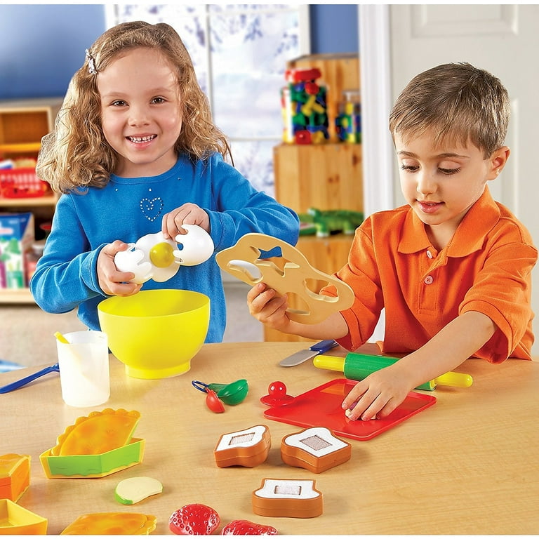 Learning Resources Pretend & Play Rise & Shine Breakfast - 21 piezas, a  partir de 3 años, comida de juego de simulación para niños pequeños,  juguetes