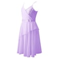 thumbnail image 3 of TiaoBug Girls Sequins Straps Dance Dress Lyrical Latin Tutu Leotard, 3 of 7