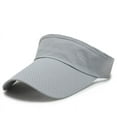 thumbnail image 5 of SikaFu Summer Breathable Air Sun Hats Men Women Adjustable Visor UV Protection Top Empty Solid Sports Tennis Golf Running Sunscreen Cap, 5 of 6