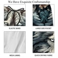 thumbnail image 4 of luoweisi Men's Beach Shorts Quick Dry Swim Trunks with Mesh Lining Wolf M, 4 of 5
