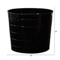 thumbnail image 2 of Nearly Natural 12in. Farmhouse Black Metal Ribbed Planter, 2 of 3