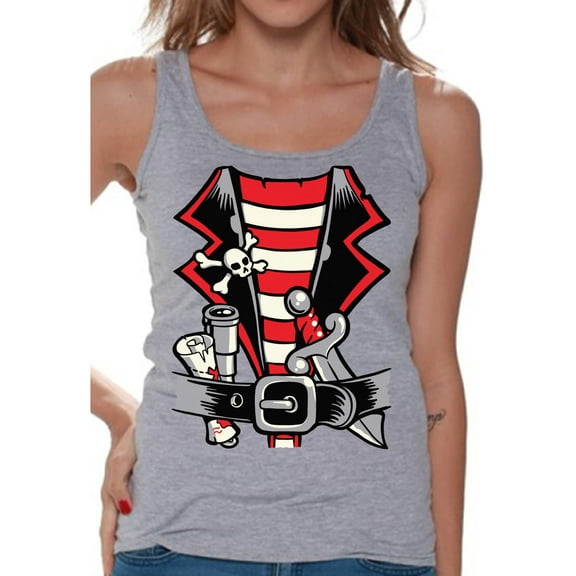 Awkward Styles Halloween T-Shirt Pirate Tank Tops for Women