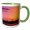 Green/White, variant on 3drose, Florida Tropic, 11oz Two-tone Black Mug