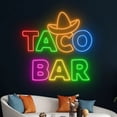 thumbnail image 5 of Handmadetneonsign Taco Bar Neon Sign, Tacos LED Sign, Taco Neon Light, Tacos Chef LED Light, 5 of 5
