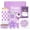 Purple, variant on Daisy Style Glass Cup Gift Set for Girls and Women