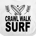 thumbnail image 4 of Inktastic Surfing Cute Crawl Walk Surf Boys or Girls Baby Bib, 4 of 4
