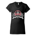 thumbnail image 2 of Wild Bobby Ford Shelby Vintage Checkered Flag Women Standard V-Neck Tee, 2 of 6