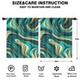 thumbnail image 2 of Blackout Kids Curtains,Teal Gold Marble Childrens Insulated Curtains Set Of 2,Bedroom Essentials,Toddler Room Decor 52x63in(132x160cm), 2 of 4