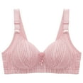 thumbnail image 1 of Eashery Womens Bra Wirefree Breathable Bandeau Bra Padded Pink 38, 1 of 5
