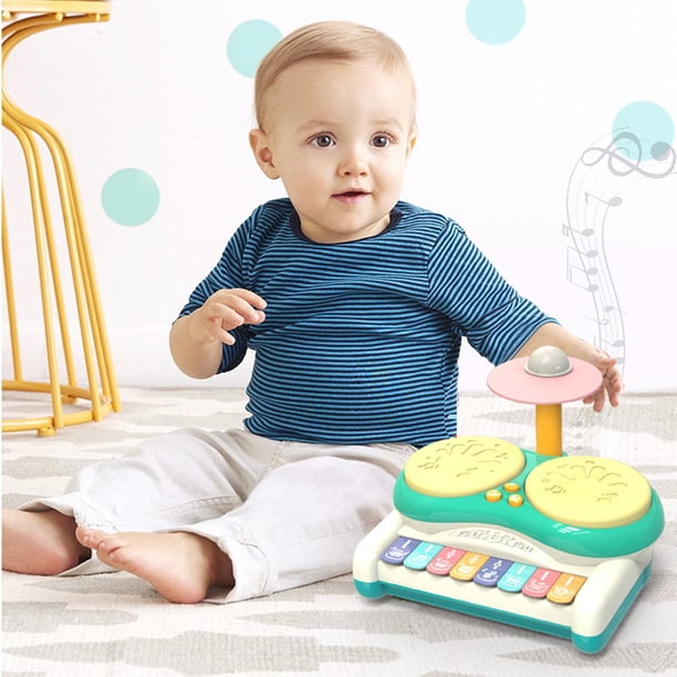 Juguete de Tambor musical Hugo multicolor Verde Juguetes musicales para niños