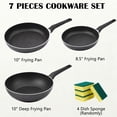 thumbnail image 6 of Vivicreate 3-Piece Nonstick Frying Pan Set, Aluminum Skillet Set (8.5", 10", 10" Deep), Easy Clean, Fast Heating, for Gas, Electric & Induction, 6 of 6