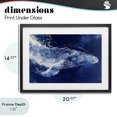 thumbnail image 4 of Stupell Industries Modern Whale in Motion Black Framed Print Under Glass, 20 x 14, by Chromatic Storm Studio, 4 of 8