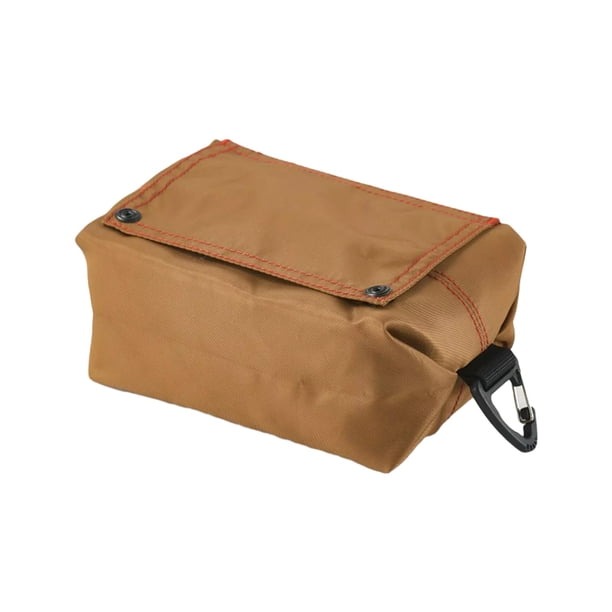 Funda impermeable para caja de pañuelos de papel, ideal para camping, cocina y viajes. marrón