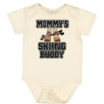 thumbnail image 3 of Inktastic Mommys Skiing Buddy for Kids Boys or Girls Baby Bodysuit, 3 of 5