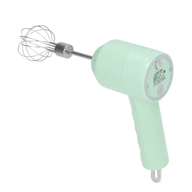 Mixeur à Main Électrique Sans Fil, Mini Mixeur à Main ABS Vert 3 Vitesses pour Cuisine