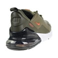 thumbnail image 3 of Nike Air Max 270 Premium Leather Men's Shoes Medium Olive/Team Orange  bq6171-200, 3 of 6