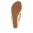 thumbnail image 6 of Kenneth Cole Womens Card Glam Embellished Wedge Sandals Gray 6 Medium (B,M), 6 of 7