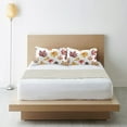 thumbnail image 6 of Yayeee Pillowcase King Size Set of 2 Satin Wrinkle Resistant Pillow Case, Gray Autumn Leaves, 6 of 7