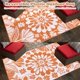thumbnail image 4 of Alfombra Ilead de plástico con pajita para exteriores, 244 x 305 cm, impermeable, 4 of 8
