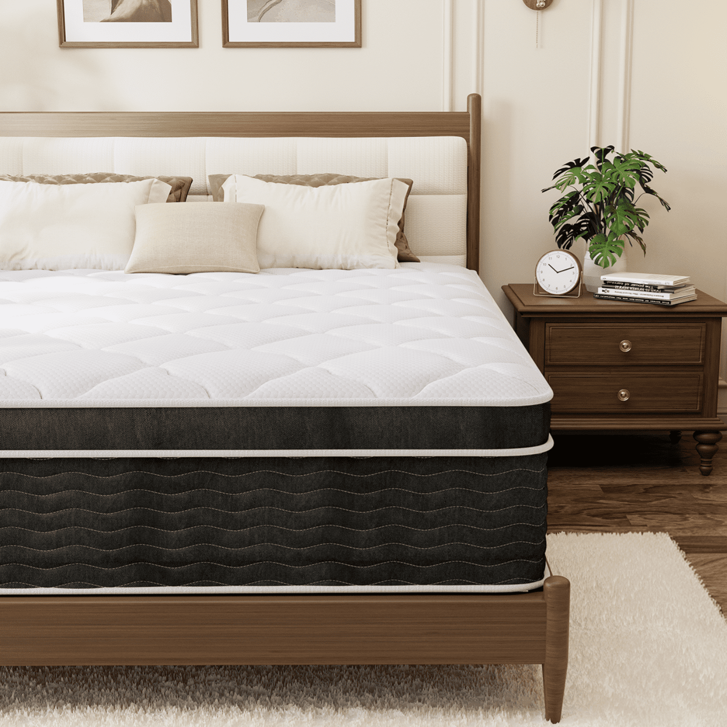 VQRking Cal King Mattress,12 inch Hybrid Cooling Gel Memory Foam Mattress in a Box,Medium,Comfort Sleep,Pressure Relief&Motion Isolation,Adult