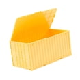 thumbnail image 1 of Caja de almacenamiento tipo contenedor de carga en miniatura, versátil para manualidades, con tapa. Amarillo, 1 of 9
