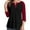 Splice Wine, variant on gakvbuo Plus Size Buttons Down Shirts For Women 3/4 Sleeve Henley Tops Casual Loose Summer Button-Up Shirts V-Neck Pullover Tunics Tops