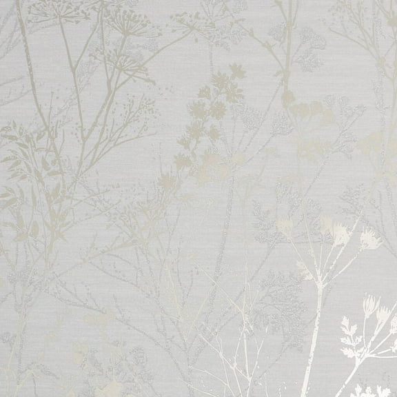 Hedgerow Grey and Pale Gold Wallpaper