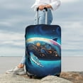 thumbnail image 7 of Pofeuu Vintage Colorful Patterned Dolphin Print Luggage Suitcase Cover Protector Luggage Washable Covers Aesthetic for 18/24/28/32 inch Luggage（No luggage included）-Small, 7 of 7