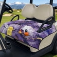 thumbnail image 3 of Yuyamidu Purple Marble Print Golf Cart Seat Covers with Pockets Universal Golf Cart Seat Towel Blanket Accessories for Club Car and More 2-Person Seat Golf Cart, 3 of 8
