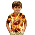 thumbnail image 3 of T-shirts pour Filles Col Rond Manches Courtes T-Shirts Garçons Hauts d'Été pour Filles T-Shirts 6-7 Ans, 3 of 3