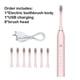 thumbnail image 3 of Cepillo de dientes eléctrico sónico para adultos, cepillo de dientes inteligente con temporizador, limpieza de dientes, blanqueamiento rápido, cepillo de dientes recargable por USB, cabezal de repuest, 3 of 5