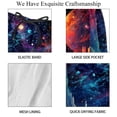 thumbnail image 4 of luoweisi Men's Beach Shorts Quick Dry Swim Trunks with Mesh Lining Galaxy L, 4 of 5
