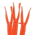 thumbnail image 2 of Invisible (Conceal) 23" Inches YKK Nylon Zippers - Hot Seasonal Colors for Clothes, Crafts & Sewing Projects - Made in The United States (12 Zippers Per Pack) (Orange 523), 2 of 3