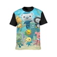 thumbnail image 3 of The Octonauts Shirts Men's Short Sleeve Printed T-Shirt Graphic Comfortable Tee Tops Summer Blouse S, 3 of 5