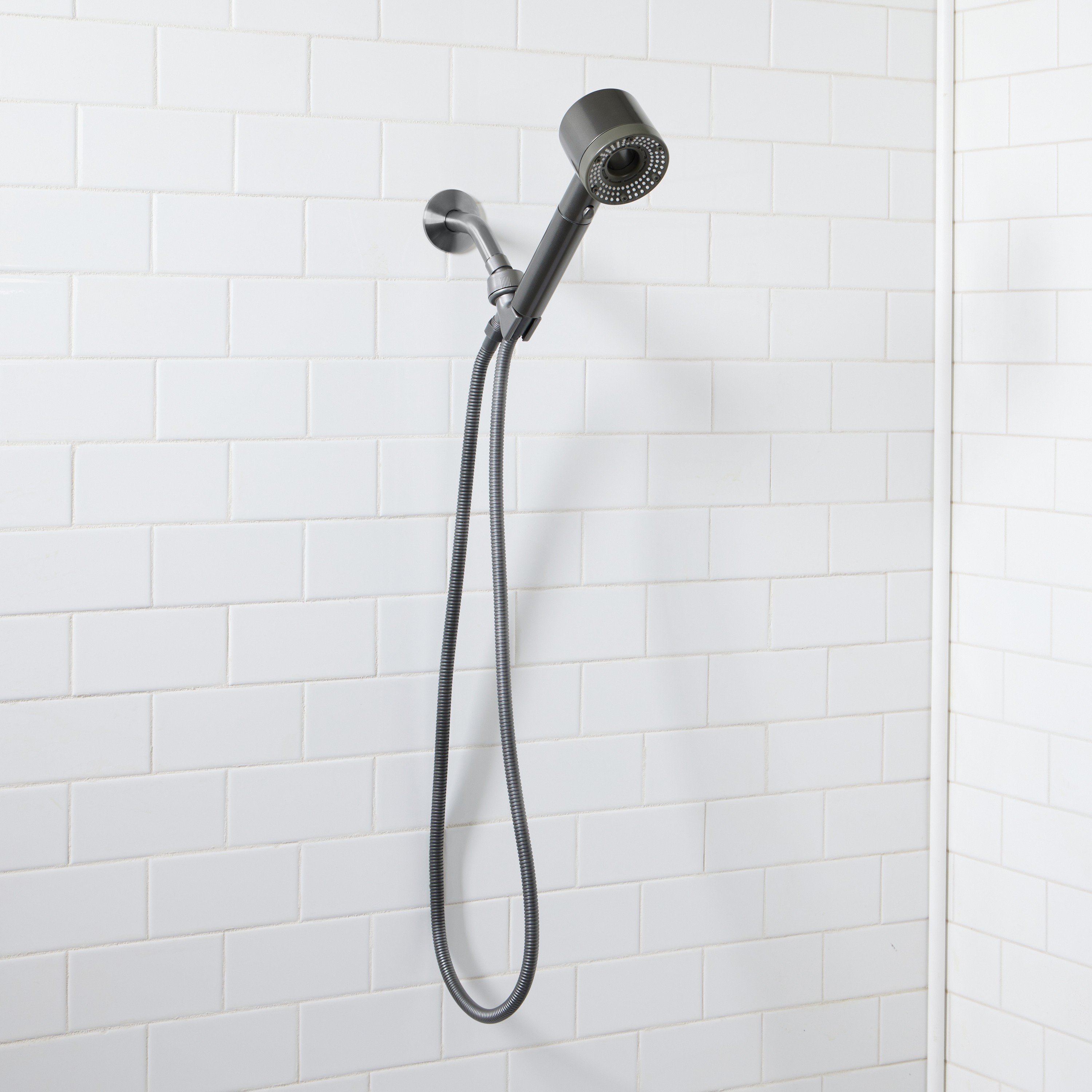 Bath Bliss 6 Function Monsoon Filtering Shower Head in Grey