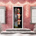 thumbnail image 4 of Tenture de Rideau de Porte de Fête de Noël Festive pour Rassemblements des Fêtes et Couverture d'Entrée Intérieure Saisonnière, Porte d'Entrée Distinctive, 4 of 5