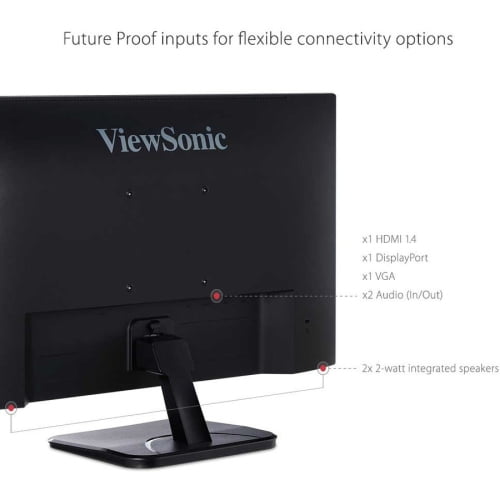 Moniteur LED ViewSonic 22 "FHD 75Hz 15ms GTG IPS - Noir - (VA2256-MHD)