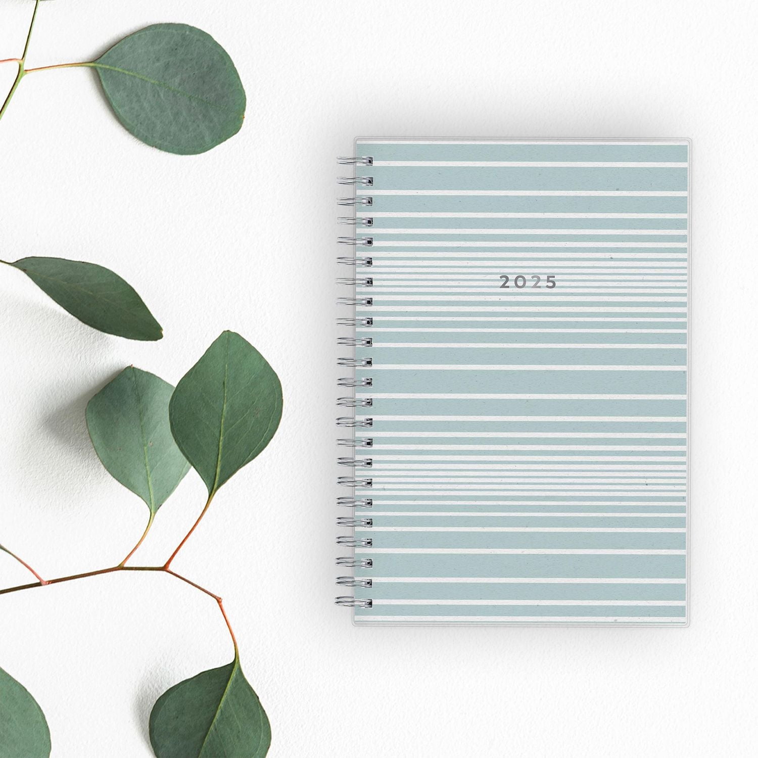 2025 Weekly Monthly Planner, 5 x 8, Blue Sky, Elysian