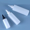 thumbnail image 5 of Botella de plástico blanda cilíndrica redonda de HDPE negra/natural de 30 ml/100/200/250 ml/500 ml, con tapa superior con boca puntiaguda y giratoria para pegamento UV, 5 of 5