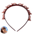 thumbnail image 6 of Xinwanna Adjustable Toothed Headband Women Bangs Hairstyle Headband with 8 Small Clip DIY Hairpin Adjustable Weave Bangs Hair Clips (Black), 6 of 13