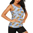 thumbnail image 2 of Gaeub Cute Sloth Women's Workout Tank Tops Lightweight Sleeveless Shirts for Women for Athletic Running Tennis Yoga - Small, 2 of 9