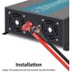 thumbnail image 3 of Inversor de potencia de onda sinusoidal pura WZRELB 1000W 48V 120V con 2 salidas de CA inversor de coche, 3 of 5