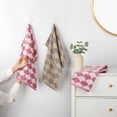 thumbnail image 2 of Unique Bargains Cotton Hand Towels Absorbent Hand Towel Pink 2-Piece, 2 of 5