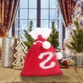 thumbnail image 4 of Fmbmuo Red Christmas Gift Bags Small 26 Letter 1Pcs Decorations Cloth Drawstring Fluorescent Christmas Bag for Office Party Gift Exchange, 4 of 5