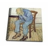 3dRose Old Man in Sorrow by Vincent Van Gogh - Mini Notepad, 4 by 4-inch