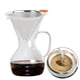 thumbnail image 4 of Yuarrent Gotero de café con cono TureClos con soporte Filtro de café reutilizable de doble cubierta de acero inoxidable Juegos de servir café y té Yuarrent HA2424-00B, 4 of 6