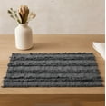 thumbnail image 2 of Fennco Styles Modern Fringe Stripe Cotton Table Placemats 13"W x 19"L, Set of 4 - Decorative Table Mats for Home Décor, Dining Table, Banquet, Everyday Use and Special Occasion, 2 of 6